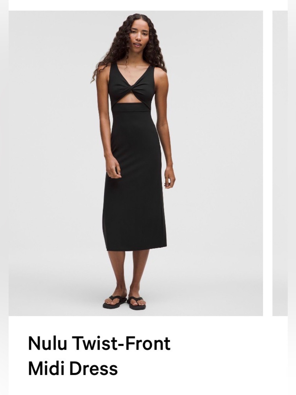 Lululemon - Nulu-Twist Front Midi Dress - Size Large